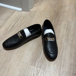 Black loafers